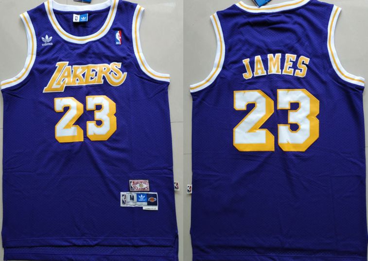 Men Los Angeles Lakers #23 James Blue Adidas Game NBA Jerseys->los angeles lakers->NBA Jersey